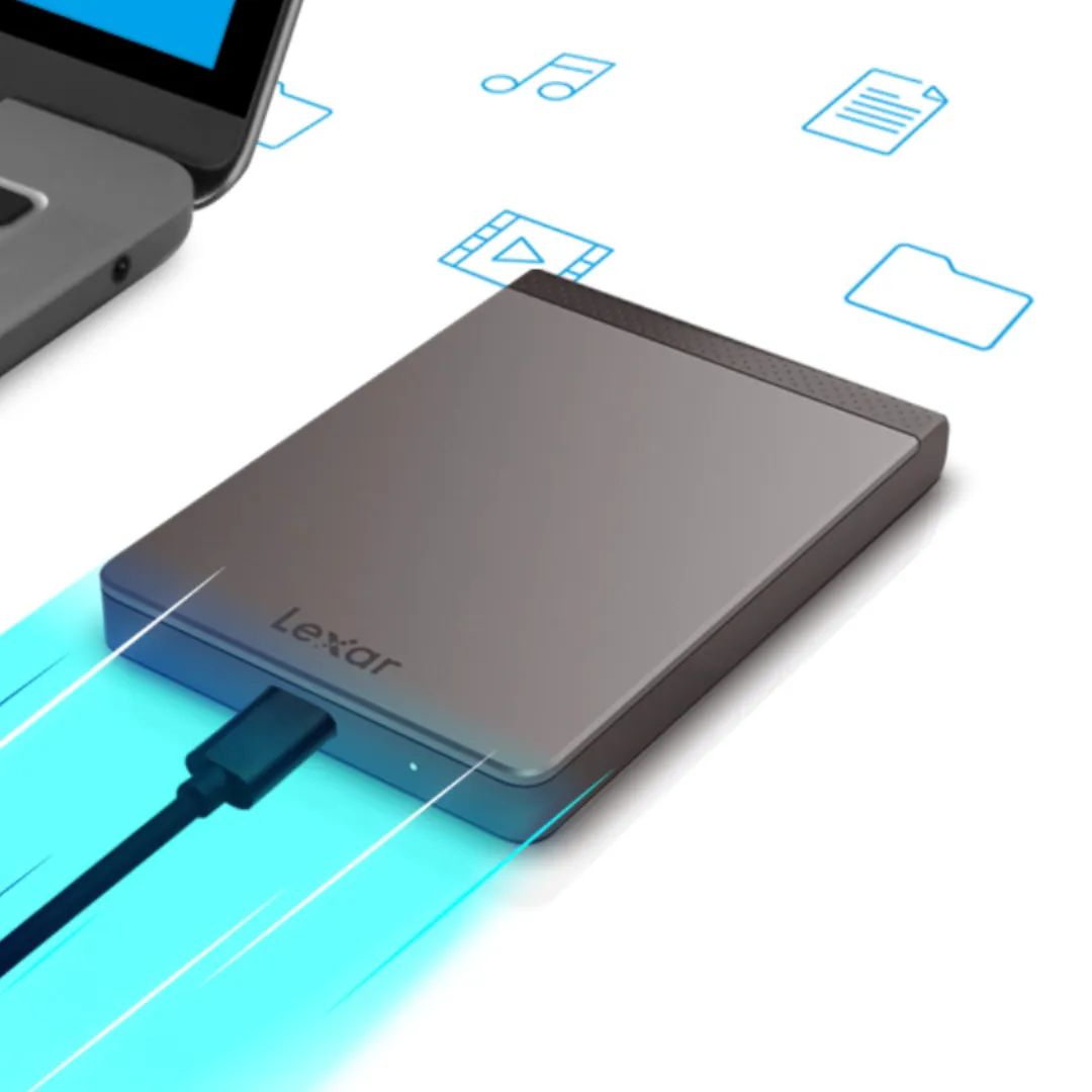 Внешний SSD-накопитель Lexar SL200 Portable SSD 2TB USB3.1 Gen2 Type-C