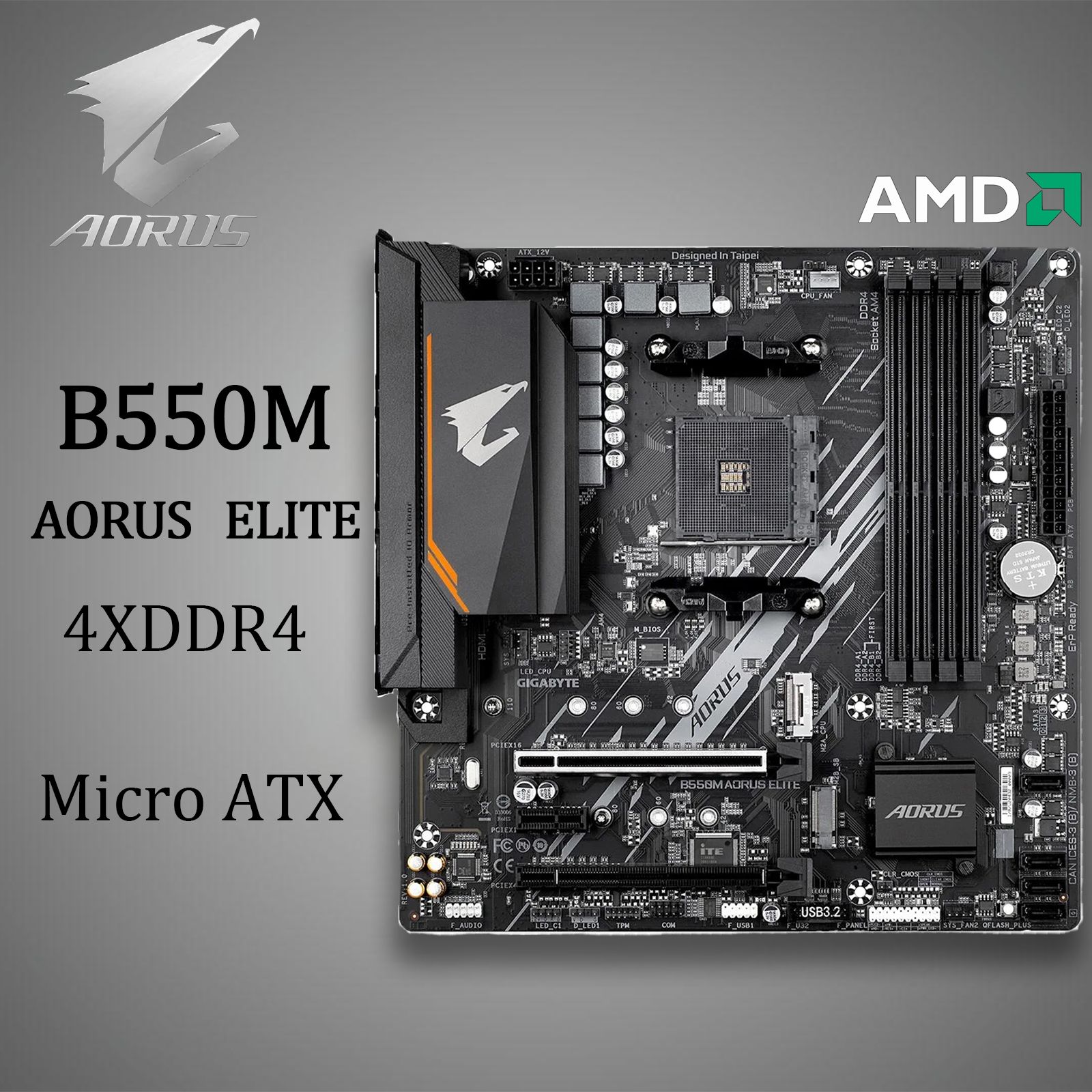 Материнская плата Gigabyte B550M AORUS ELITE купить по низкой цене с ...