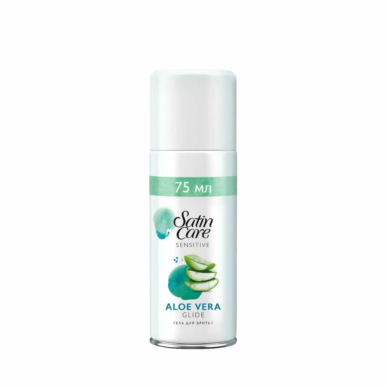 Gilette Гель для бритья Satin Care, Aloe Vera, 75 мл