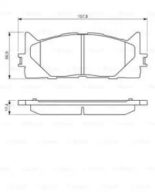 Bosch Колодки тормозные дисковые Передние, арт. 0 986 494 430