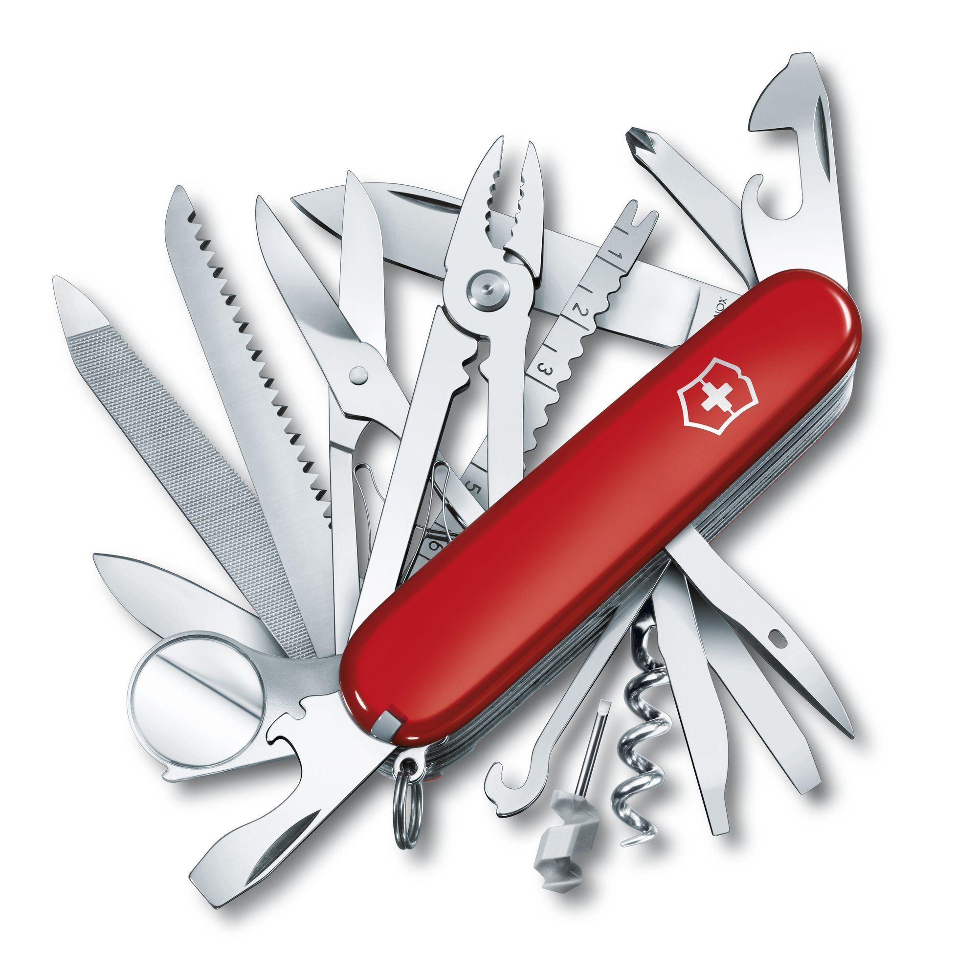 Нож перочинный Victorinox SwissChamp (1.6795) 91 мм, 33 функций, красный , картонная коробка