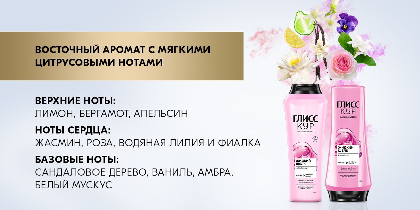Глисс Кур Бальзам кондиционер для волос женский Жидкий шелк, 360 мл(图4)