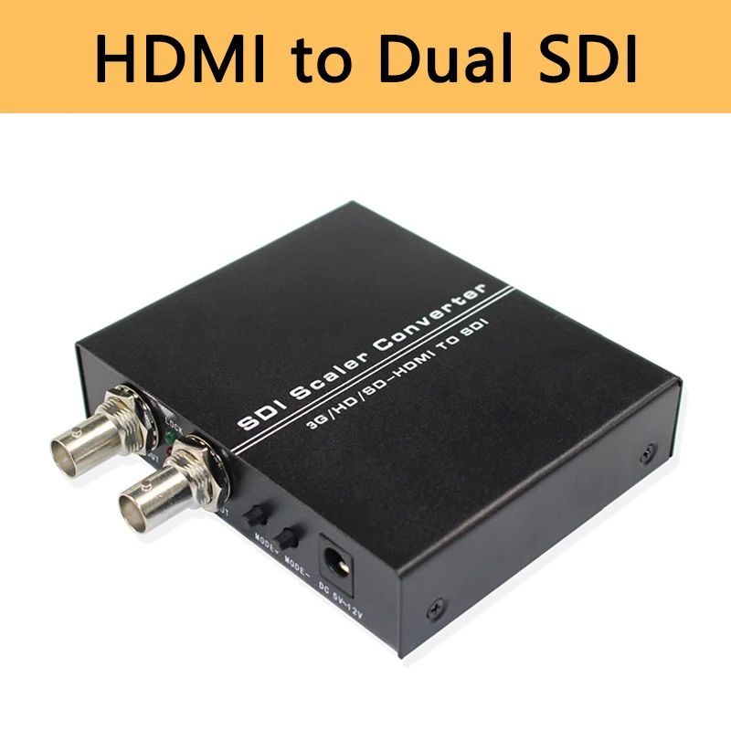 Скалер Конвертер HDMI в 2 SDI, адаптер 1080p Full HD, 2 порта SD-SDI/HD-SDI/3G-SDI BNC SDI с переключателем для ТВ, DVD-монитора