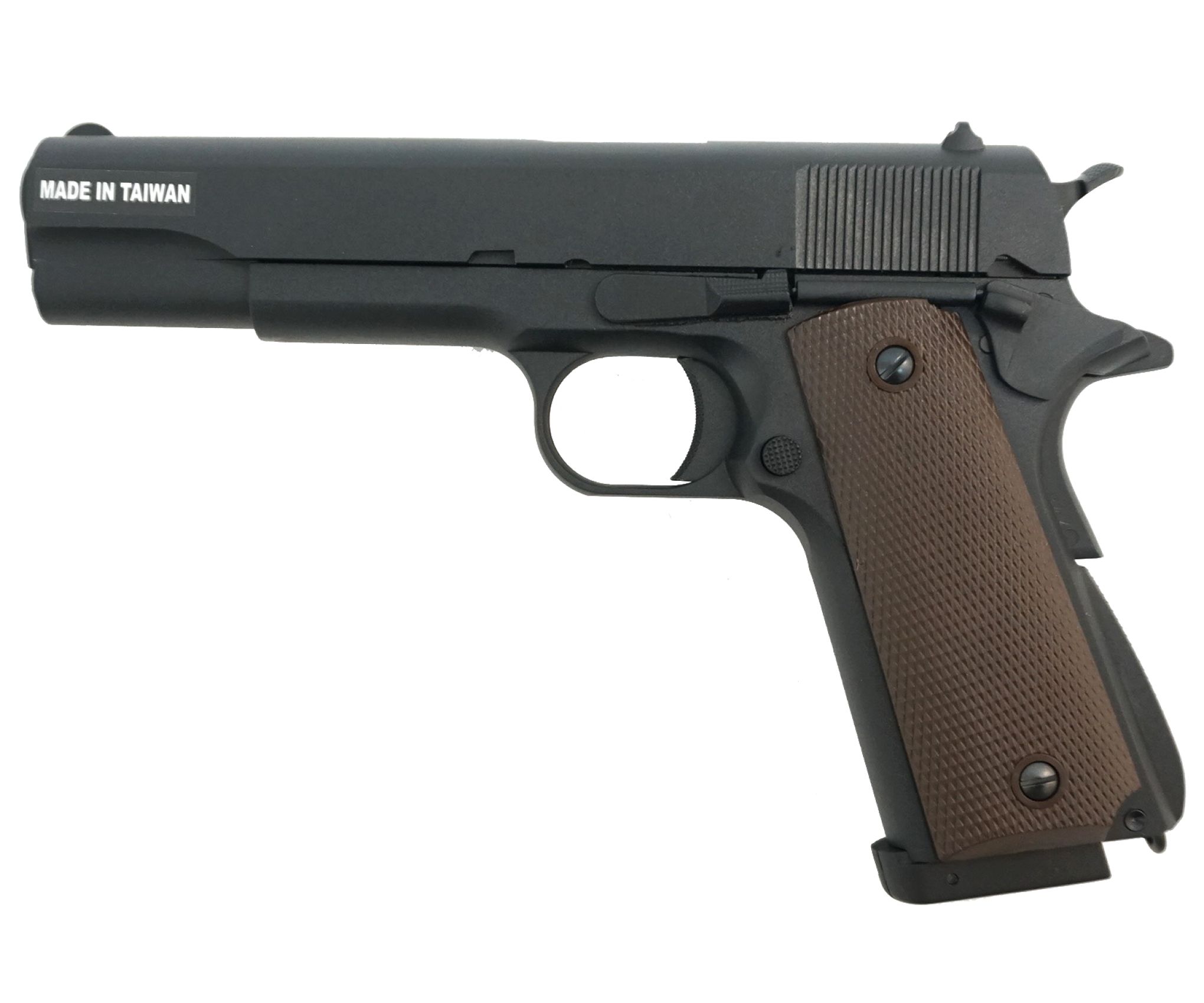 Страйкбольный пистолет KJW Colt M1911A1 CO2 GBB Black