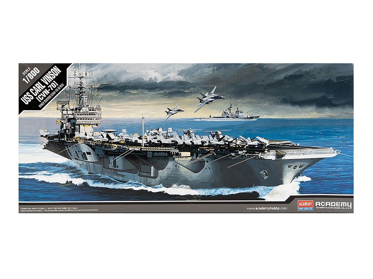 14209 Academy Амеркианский авианосец CVN-70 Carl Vinson (1:800)