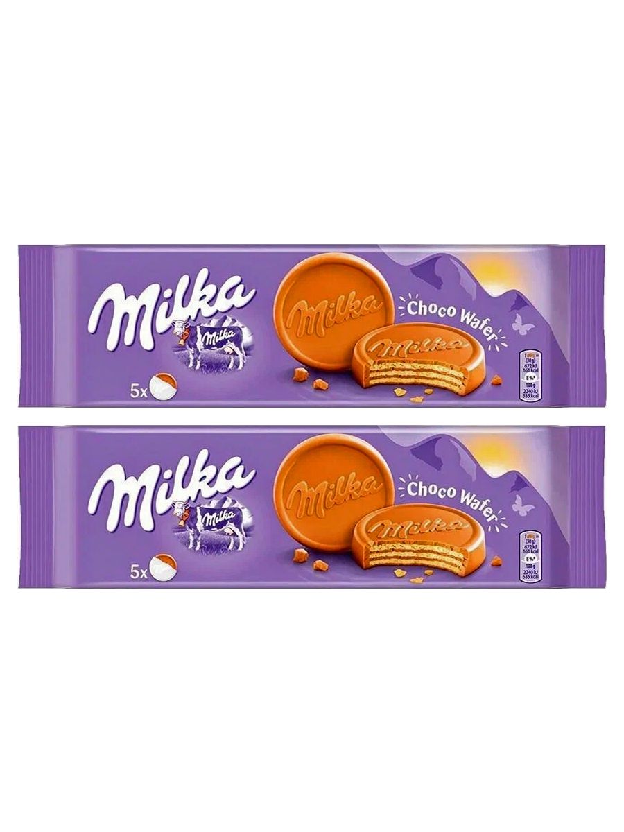 Вафли Milka Choco Wafer, 2 уп по 150 гр, Чешская республика