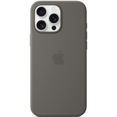 ЧехолAppleSiliconeCasewithMagSafeдляAppleiPhone16ProMax,силикон,StoneGray(MYYV3ZM/A)