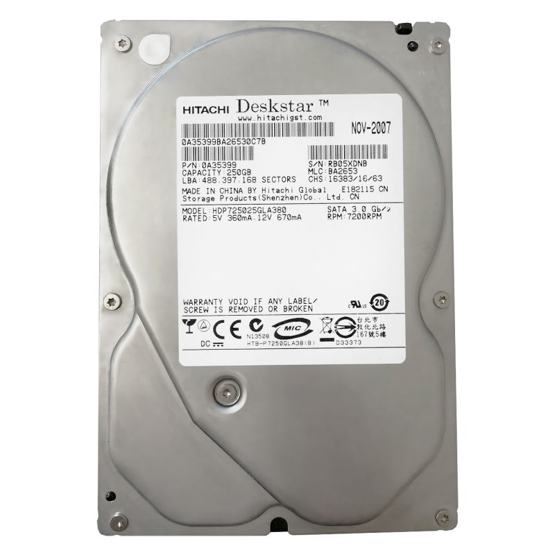 250ГБВнутреннийжесткийдиск(HDP725025GLA380)