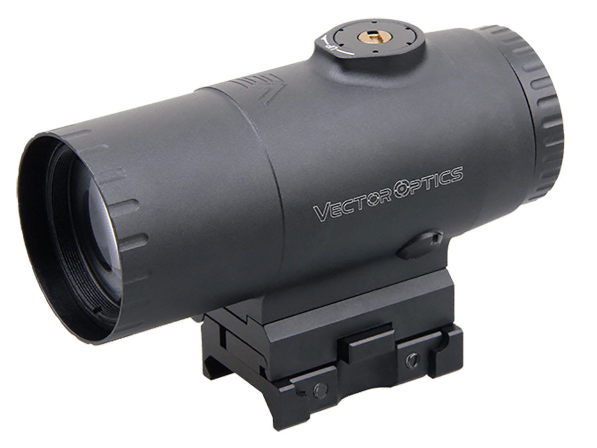 Увеличитель Vector Optics Paragon 5x30, откидной, небыстросъёмный кронштейн на Waever/Picatinny, 250г SCMF-34