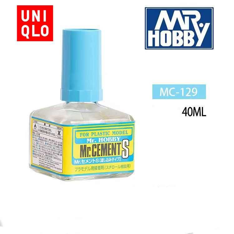 Клей для сборных моделей MR.HOBBY Mr.Cement S с кисточкой, 40 мл. MC-129