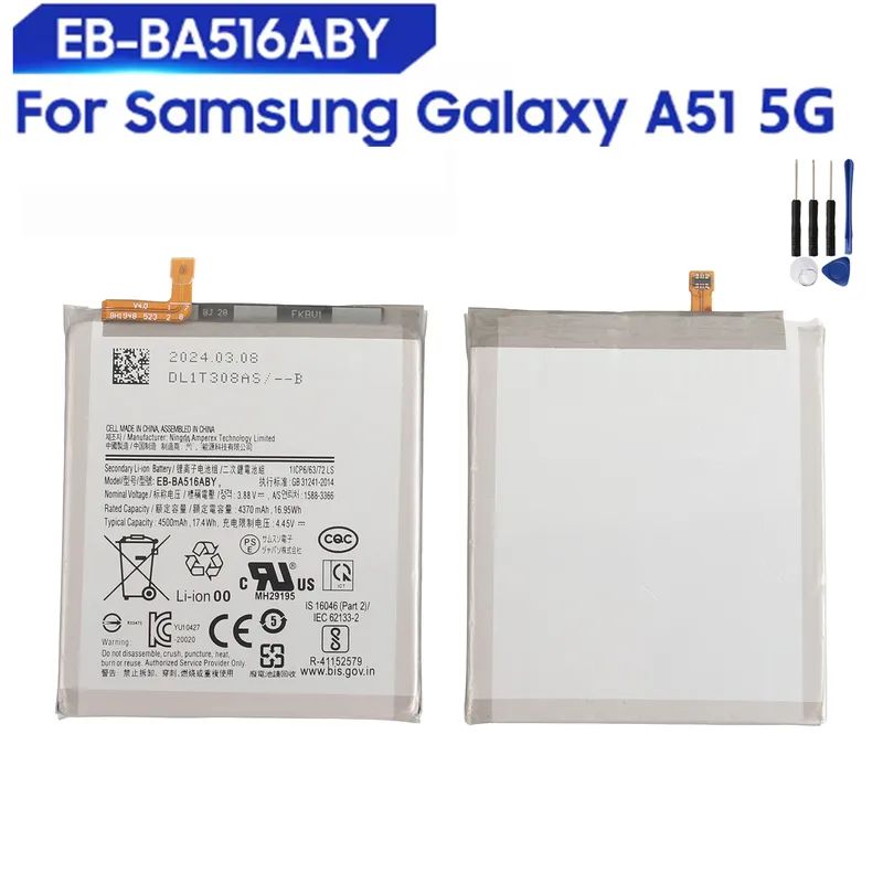 НОВИНКАдляSamsungGalaxyA515GSM-A5160A516EB-BA516ABYАккумулятортелефона4500мАч