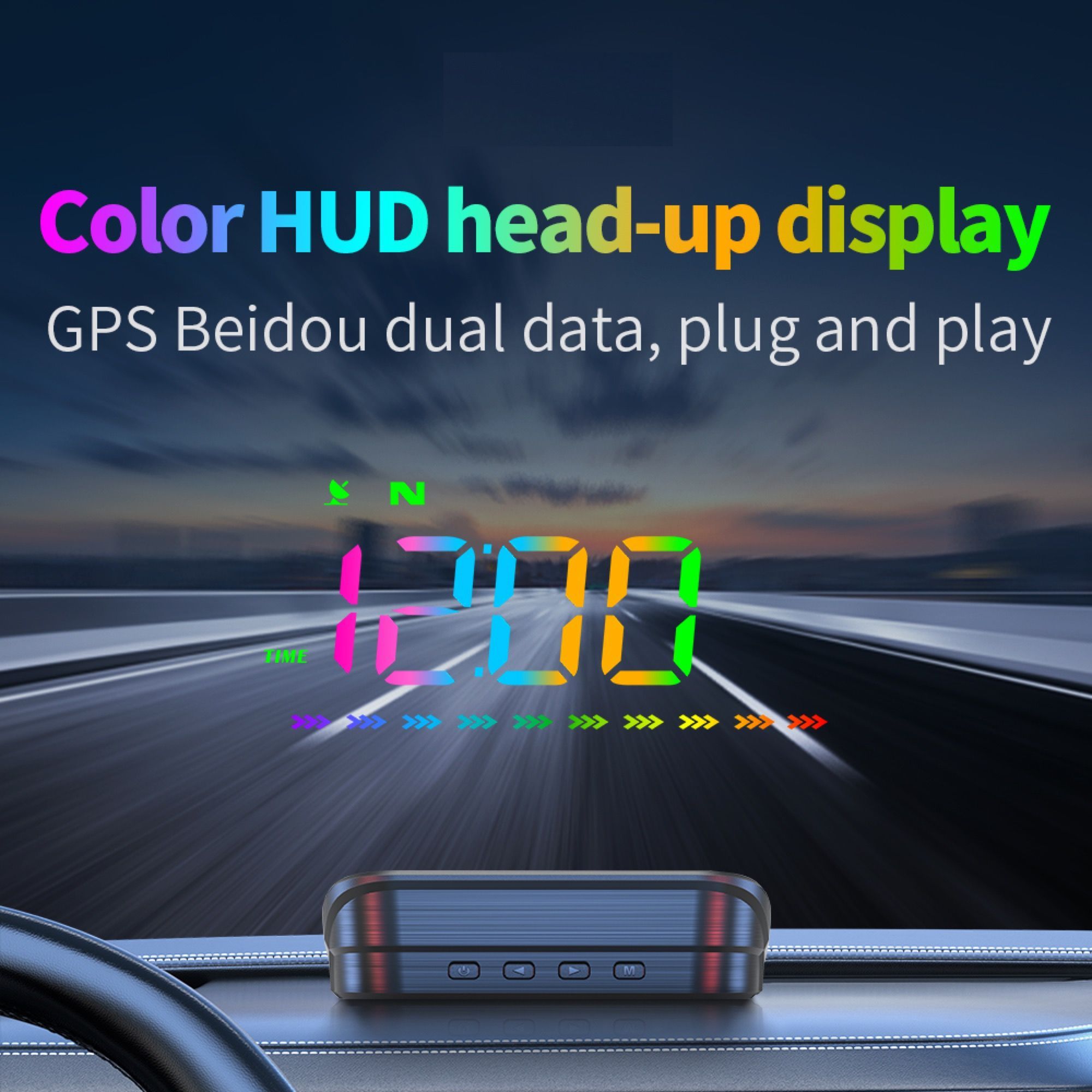 HUD проекция на лобовое стекло GPS, проектор скорости автомобиля , питание от USB