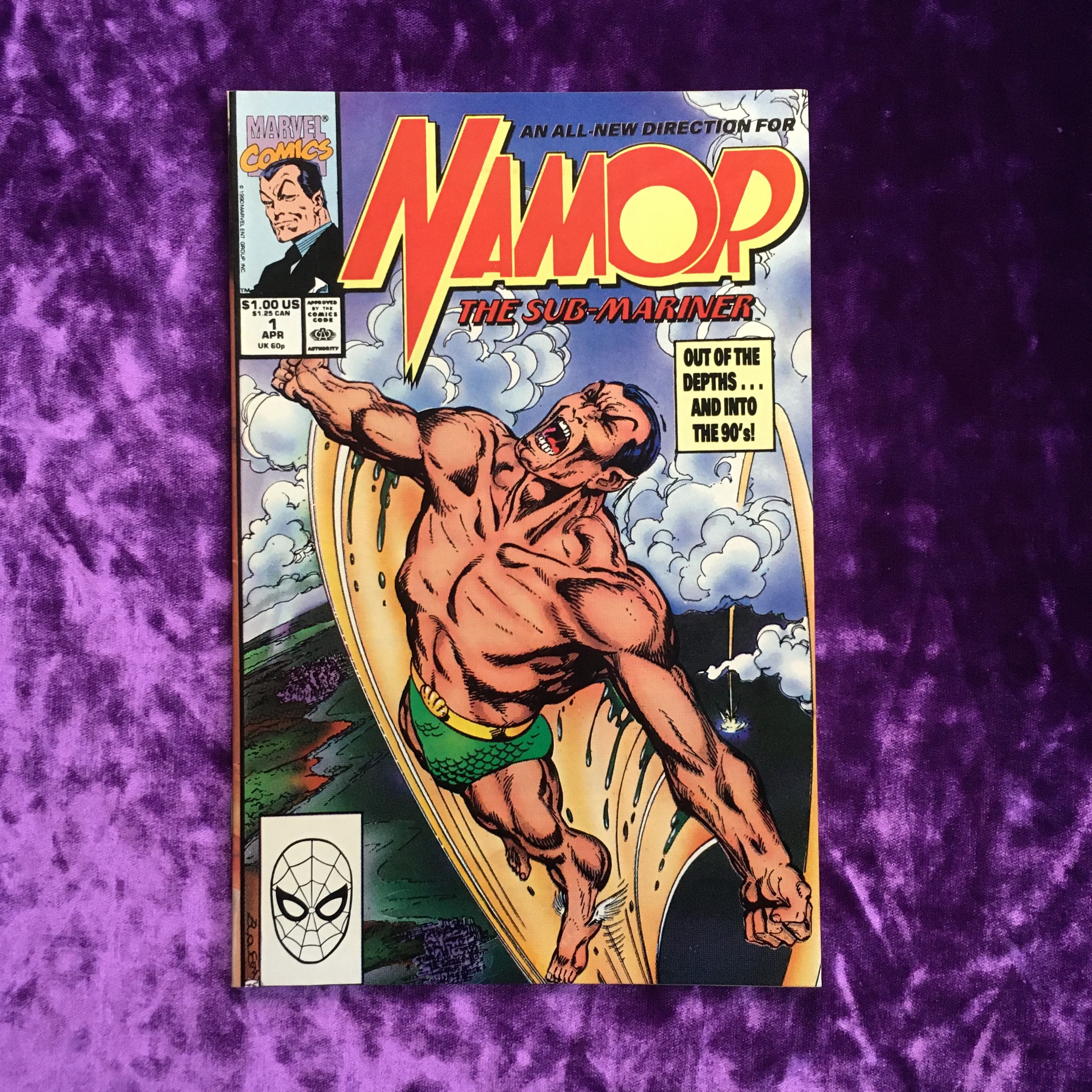 Namor. The Sub-mariner. Purpose! Vol. 1 No 1 APR 1990. Оригинальный комикс на английском языке