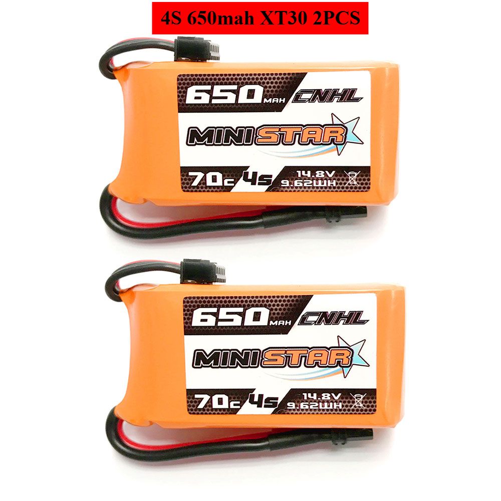 2штукиCNHL3S4S11.1V14.8Vлитиеваябатарея650mAh850mAh70CMiniStarсразъемомXT30XT60