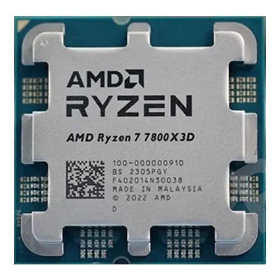 ПроцессорAMDRyzen77800X3D,8ядер,16потоков/4.4-5.0ГГц,5hmтехнологии/105W/OEM(безорг.коробки)