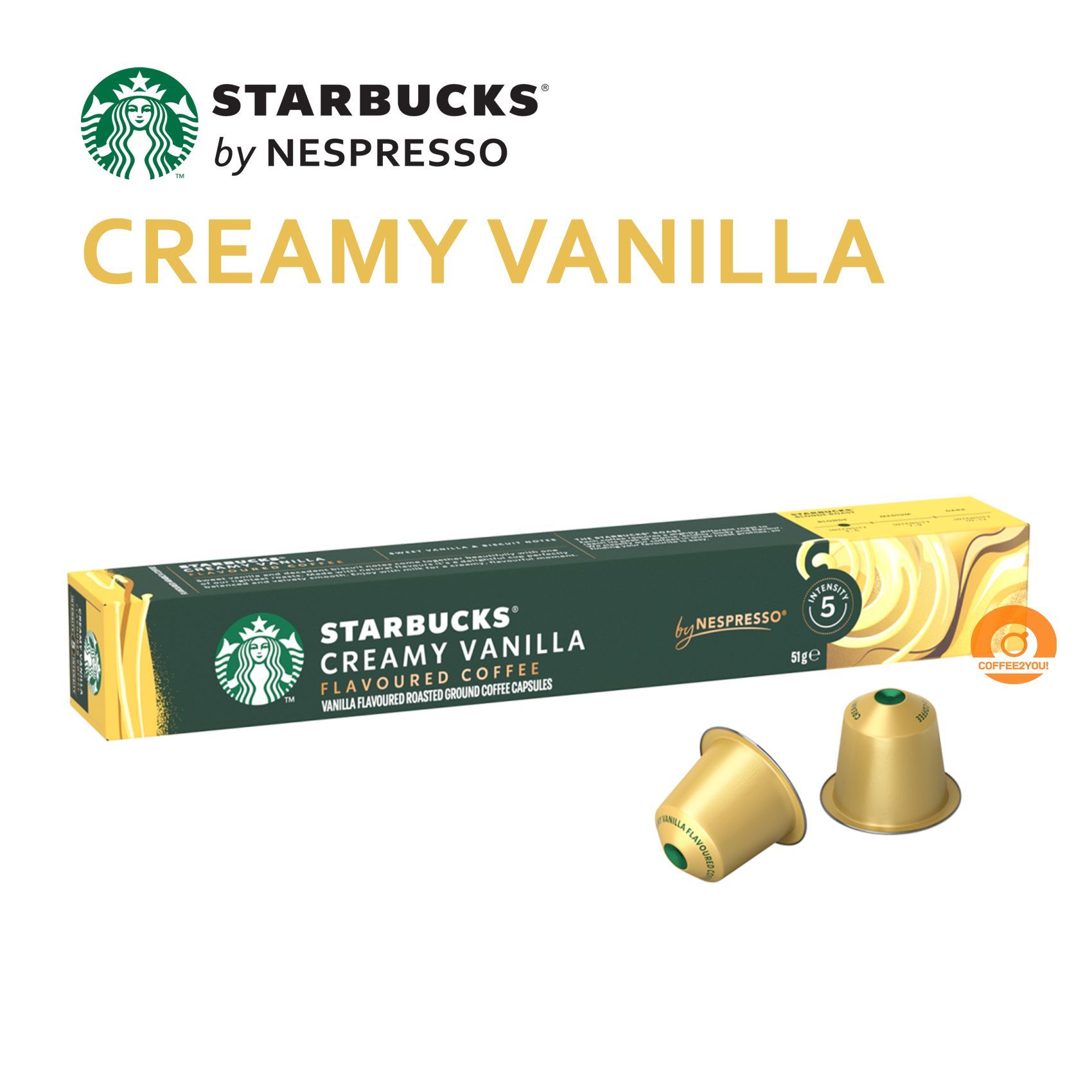 Кофе Starbucks CREAMY VANILLA в капсулах, 10 шт