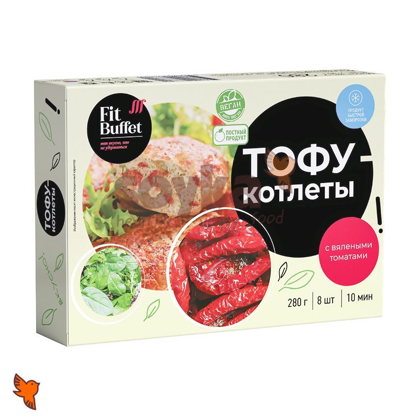 Тофу-котлеты с вялеными томатами FIT, 280г