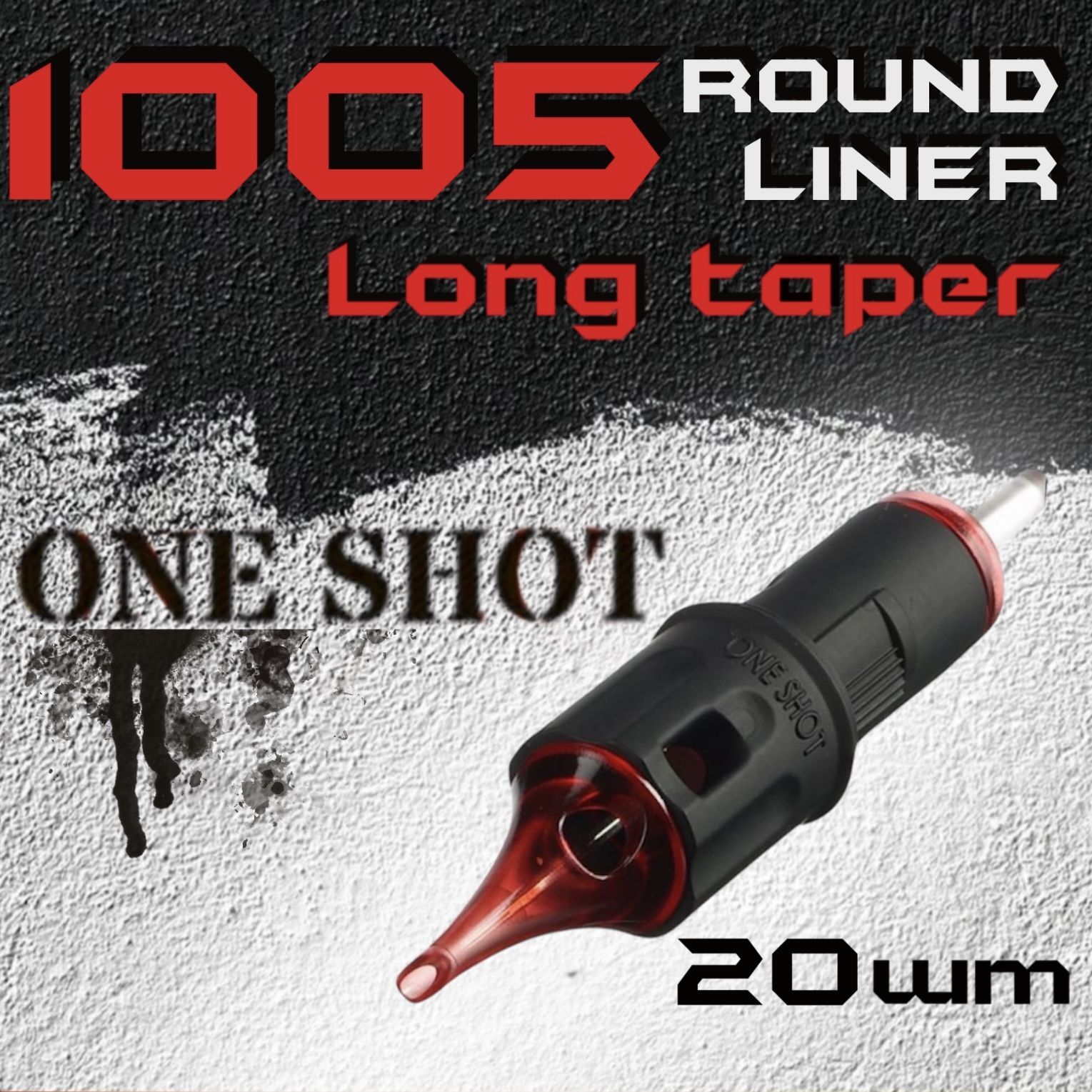 One Shot 30/05 RLLT (1005RL) 20 шт - картриджи для татуировки и перманентного макияжа