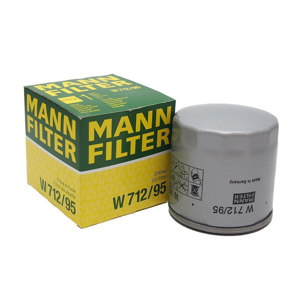 Фильтр масляный (ГЕРМАНИЯ ) MANN-FILTER W 712/95 (W71295) Audi Ауди A3 Q3; Skoda Шкода Octavia Октавия Kodiaq Кодиак; Volkswagen Фольксваген Golf Гольф Jetta Джетта