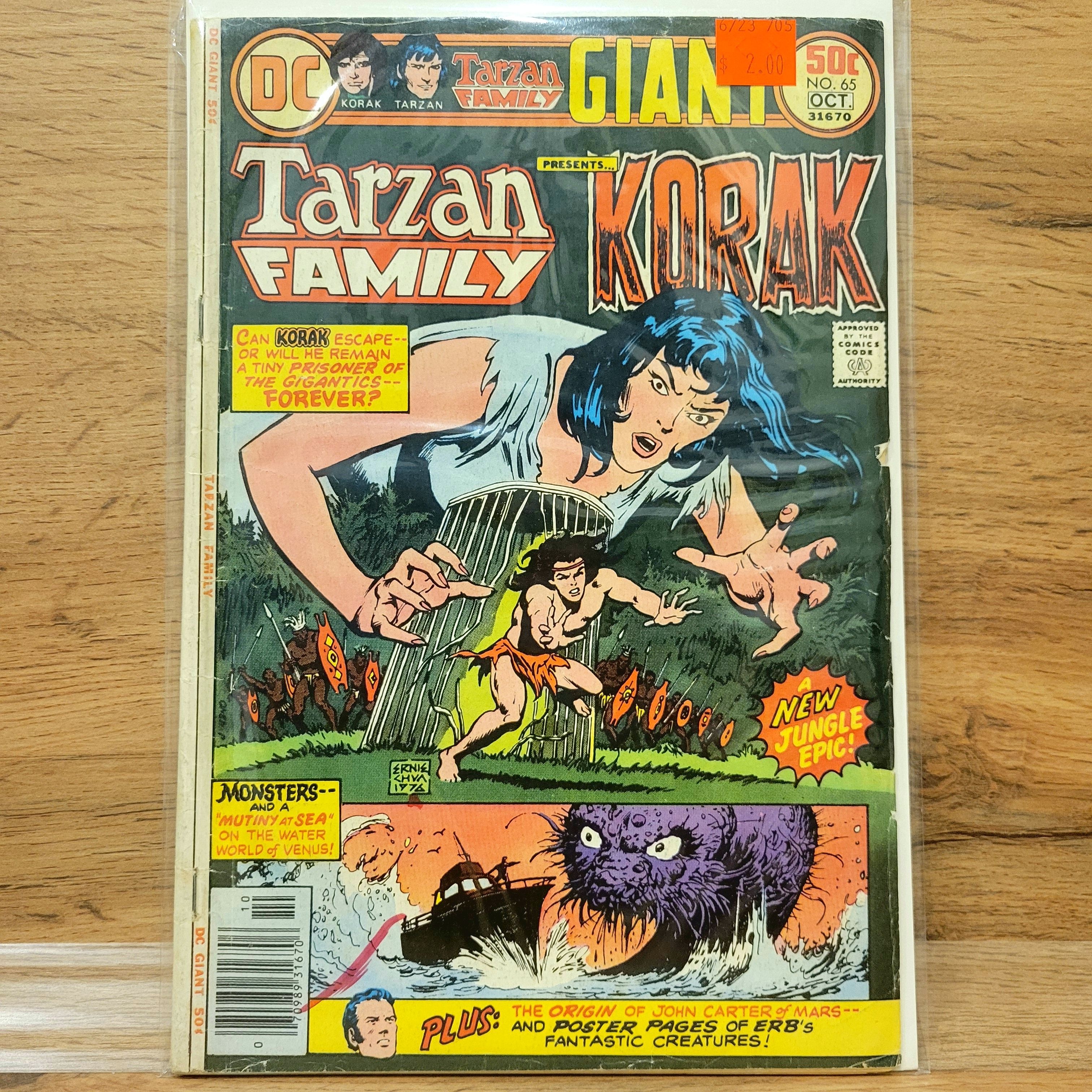 Раритетный Комикс Tarzan Family #65 Giant. 1976 Год. | Lee