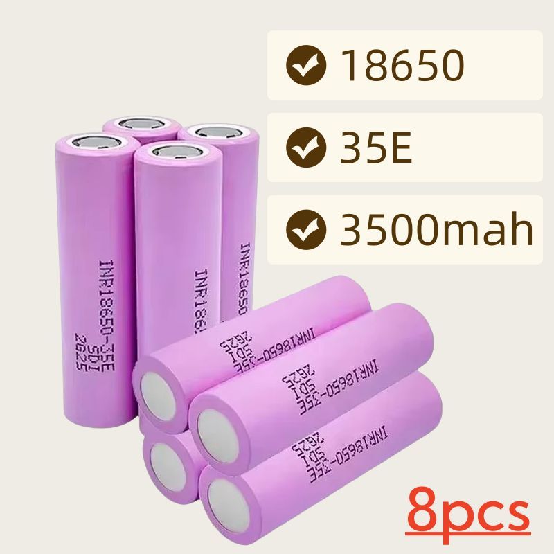 18650 3500Mah 25A разрядный INR18650 35E 1 - 100PCS 3.7V литий - ионный голый аккумулятор