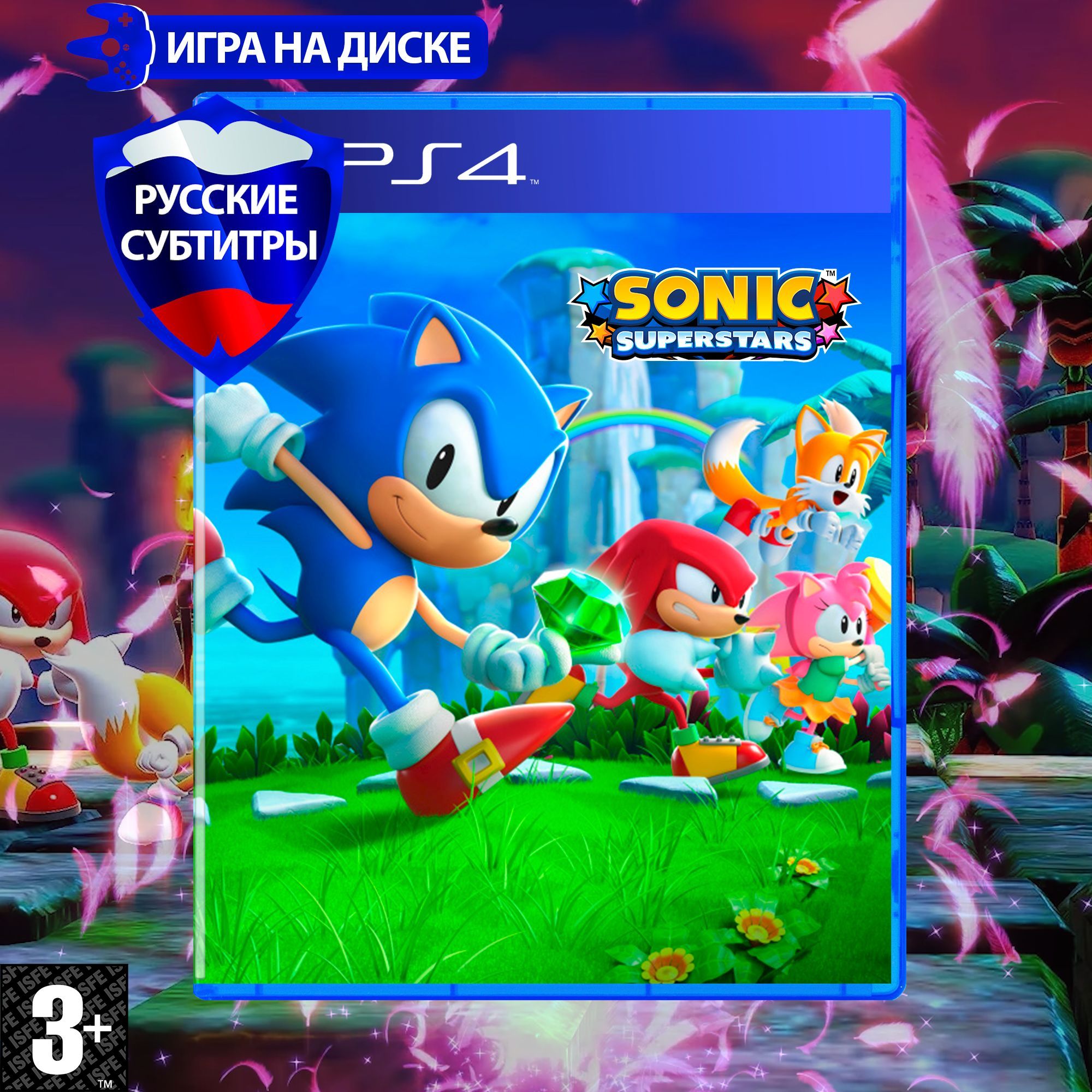 Игра Sonic Superstars (Соник) для PlayStation 4 (PS4), Русская версия, Диск