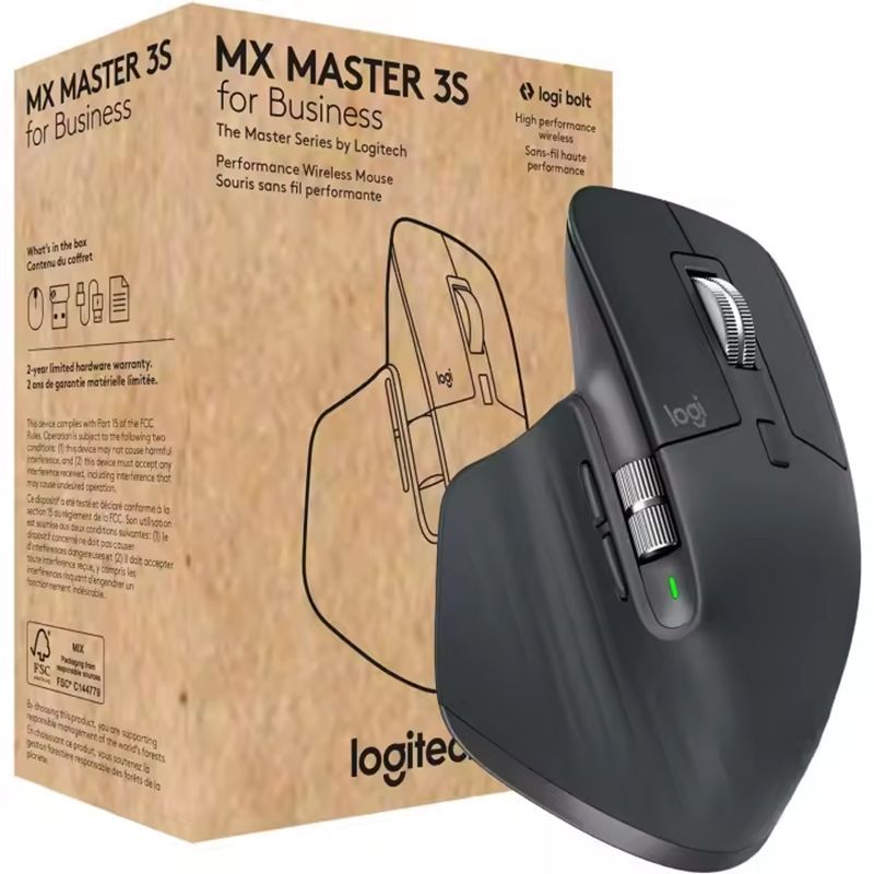 LogitechGМышьбеспроводнаяMXMaster3SB2B,черный