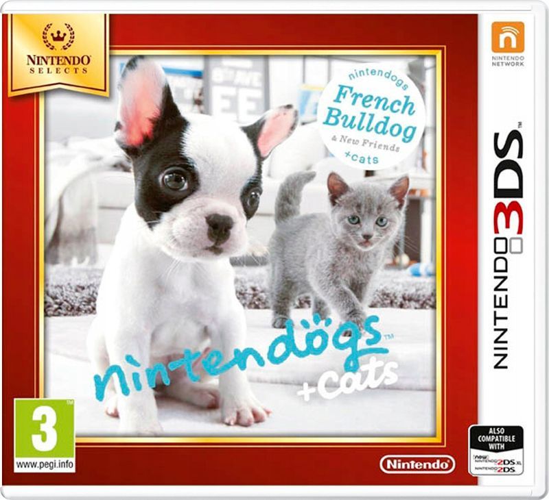 Игра Nintendogs + Cats. Французский бульдог и новые друзья (русская версия) для Nintendo 3DS