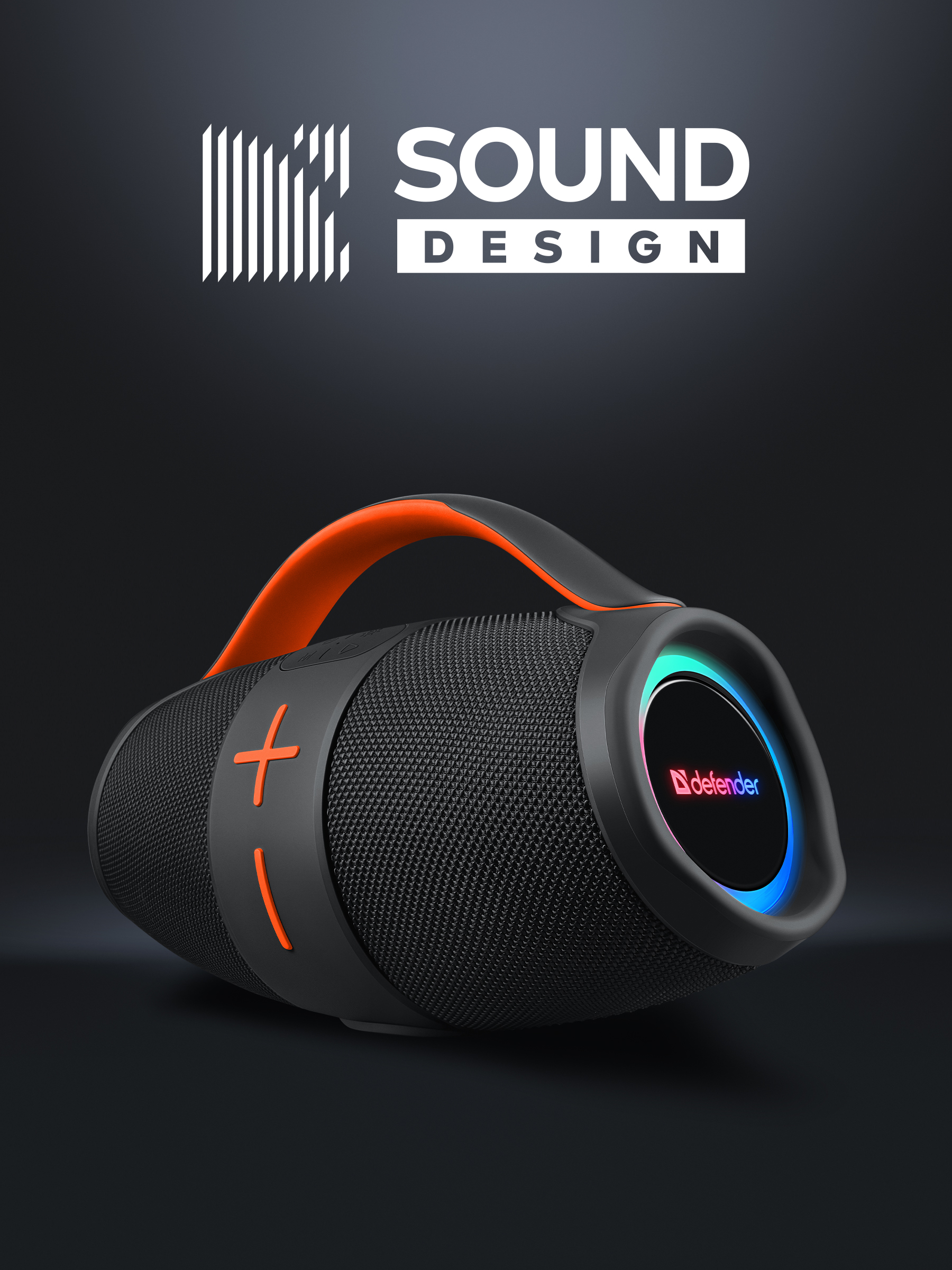 Колонкапортативнаямузыкальнаяbluetooth,беспроводнаясблютузDefenderBeatbox24Вт,FMрадио,USB,AUX,Type-C