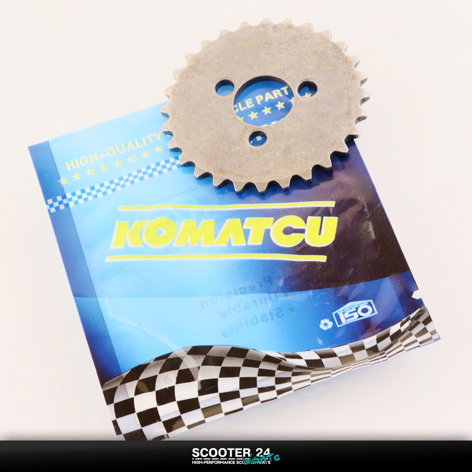 Звезда распредвала на мопед Alpha / Delta (Альфа / Дельта / Орион Омакс) 139FMB "KOMATCU" под 3 болта / звезда головки ГБЦ