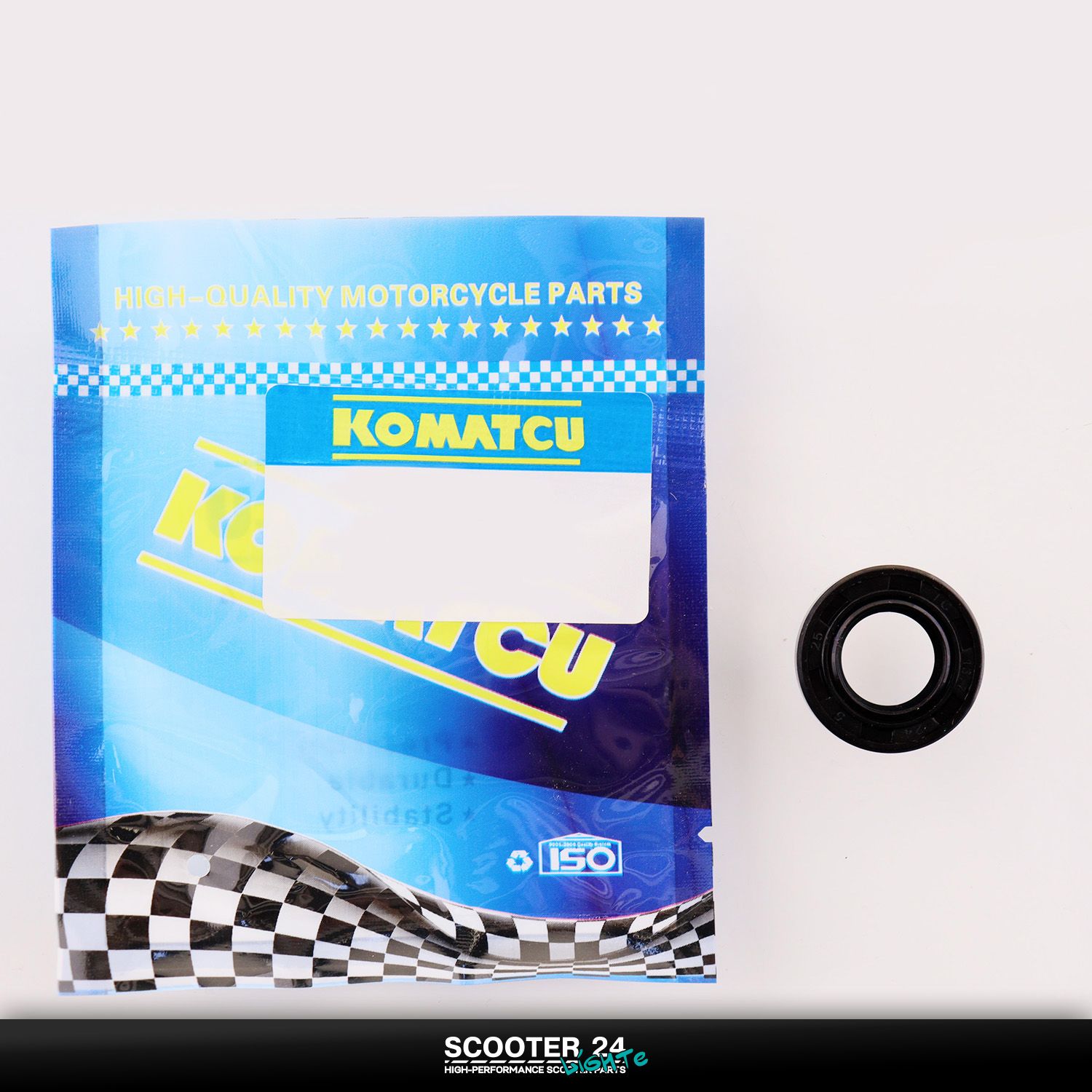 Сальник кикстартера на мопед Alpha / Delta (Альфа / Дельта / Орион Омакс) 139FMB (13 /7*24*5) "KOMATCU"