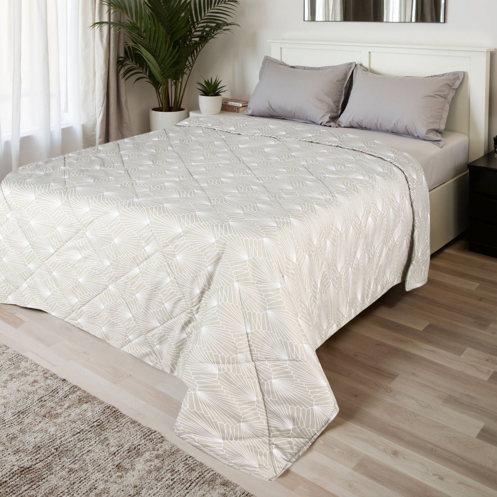 Покрывало на кровать 180х210, Вдохновение, Микрофибра