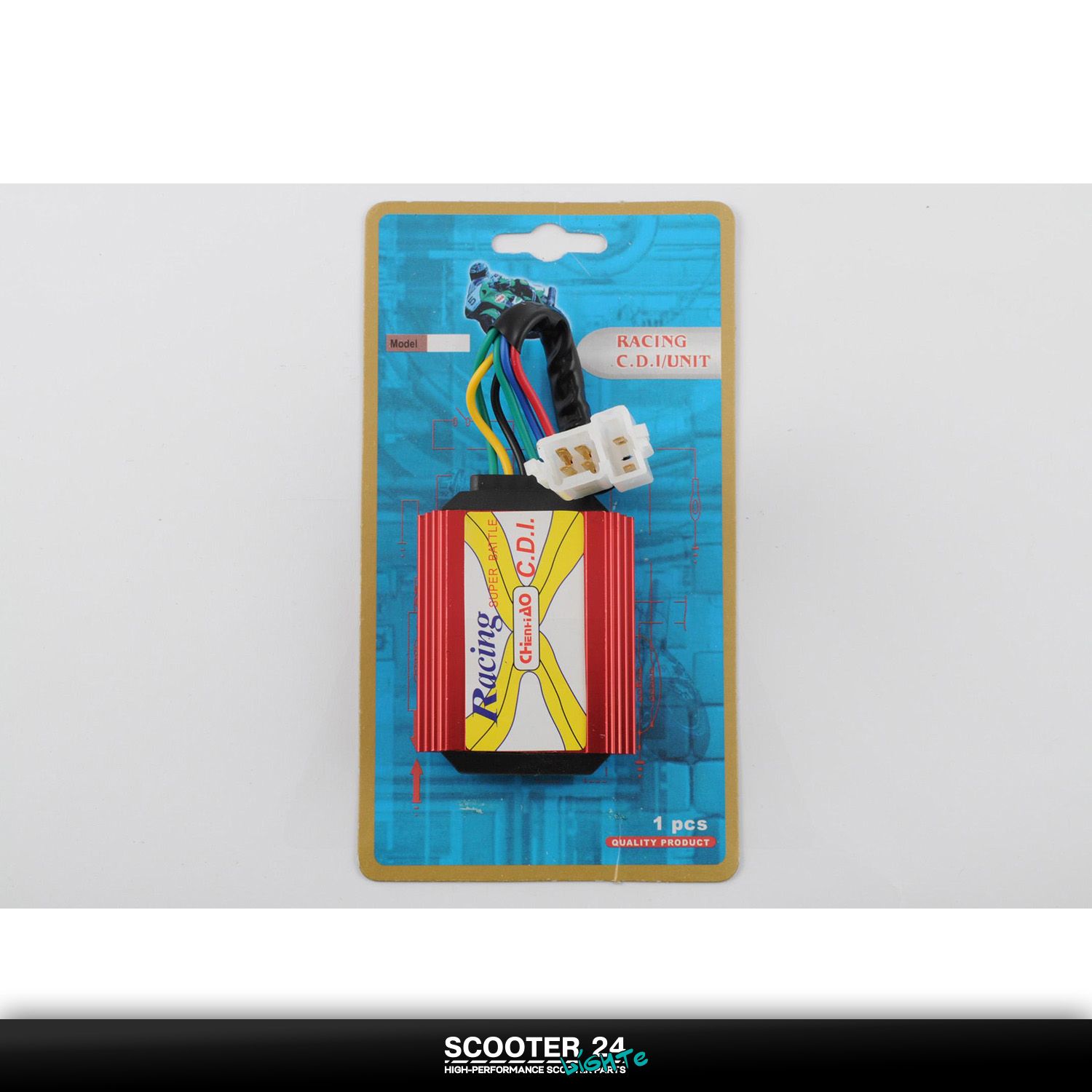 Коммутатор (тюнинг) 4T CG125/150 157FMI 163FML 165FMM (красный) "RACING CDI"