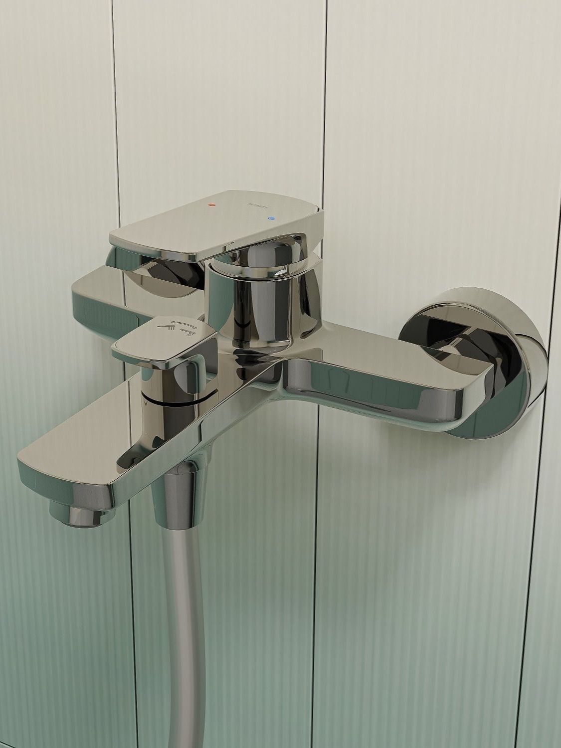 Фото товара на маркетплейсе ozon Смеситель для ванны, латунь, глянцевый хром, Ever, IDDIS, EVESB00i02WA