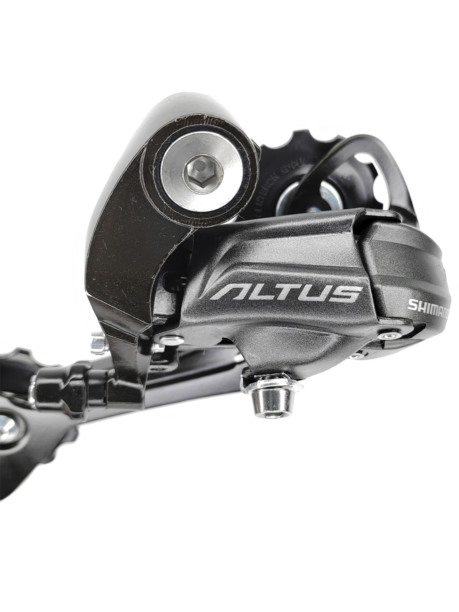 Shimano Переключатель задний для велосипеда RD-M370, серия Altus, 9 скоростей, крепление на петух (болт), черный — Товары для велоспорта — фото 4