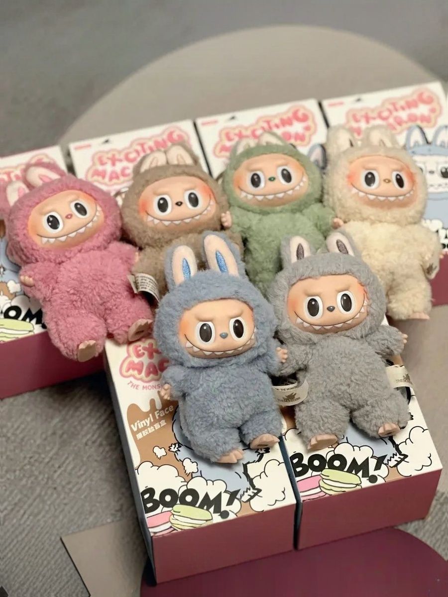 Labubu POP MART 6個セット Pop Mart Labubu The Monsters Have a Seat Vinyl Plush (Zestaw