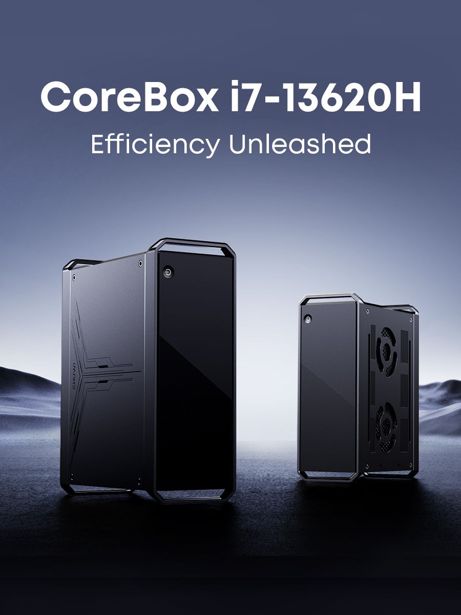 CHUWIМини-ПКMiniPCCoreBox,i7-13620H(IntelCorei7-13620H,RAM16ГБ,SSD512ГБ,IntelUHDGraphics,Windows11Pro),черно-серый