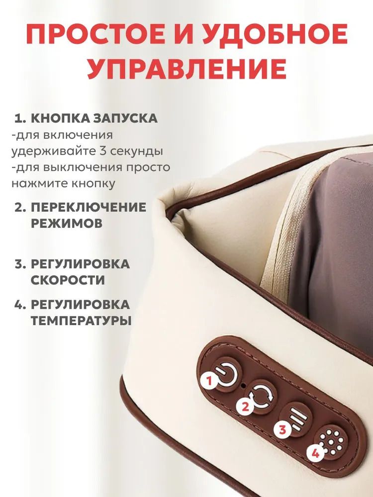 Многофункциональный массажер для шеи и плеч, спины с подогревом(图2)