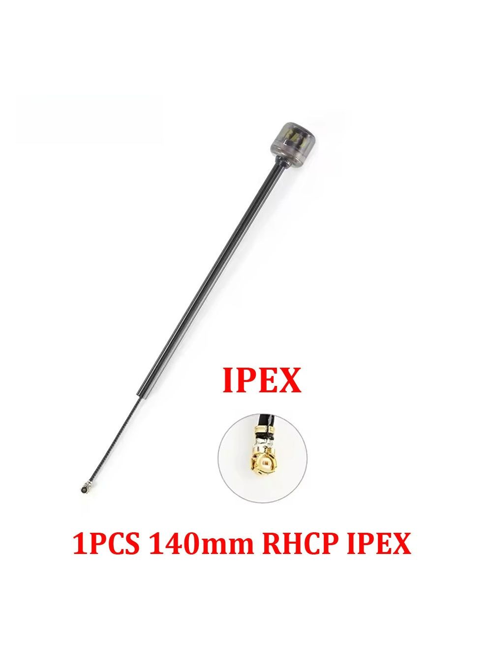 FlyFishRC Osprey 5.8Ghz RHCP 140mm IPEX UFL Black Antenna