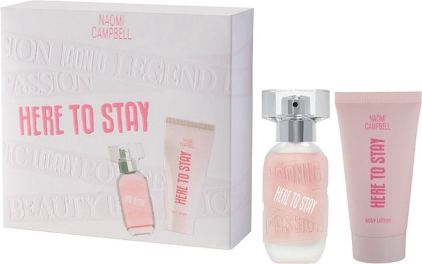 Naomi Campbell Here To Stay Set Туалетная вода женская 15 мл + body lotion 50 мл Naomi