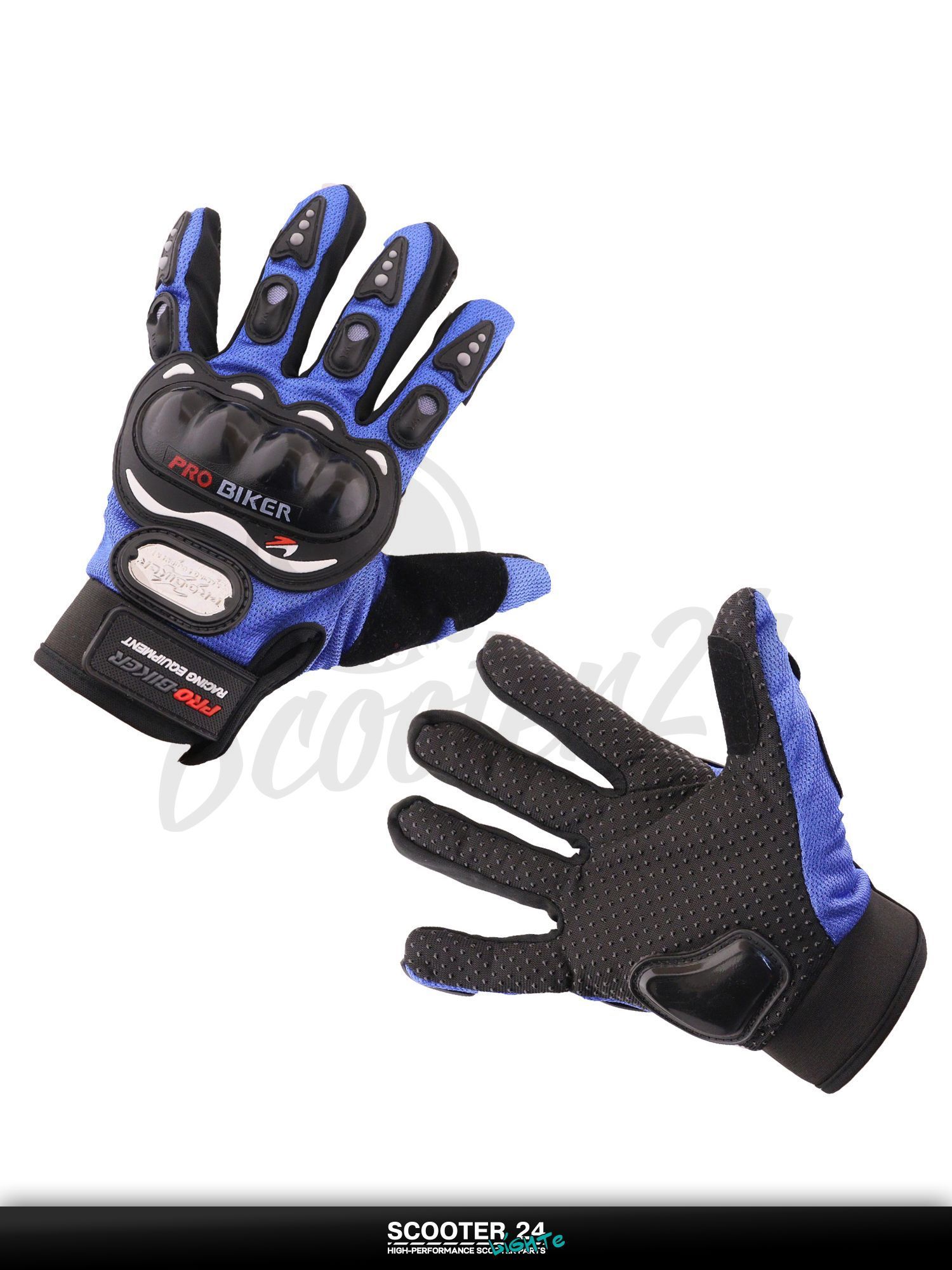 Перчатки мото универсальные, эндуро / питбайк "PRO-BIKER" (mod:RQ-01, size:XL, синие)