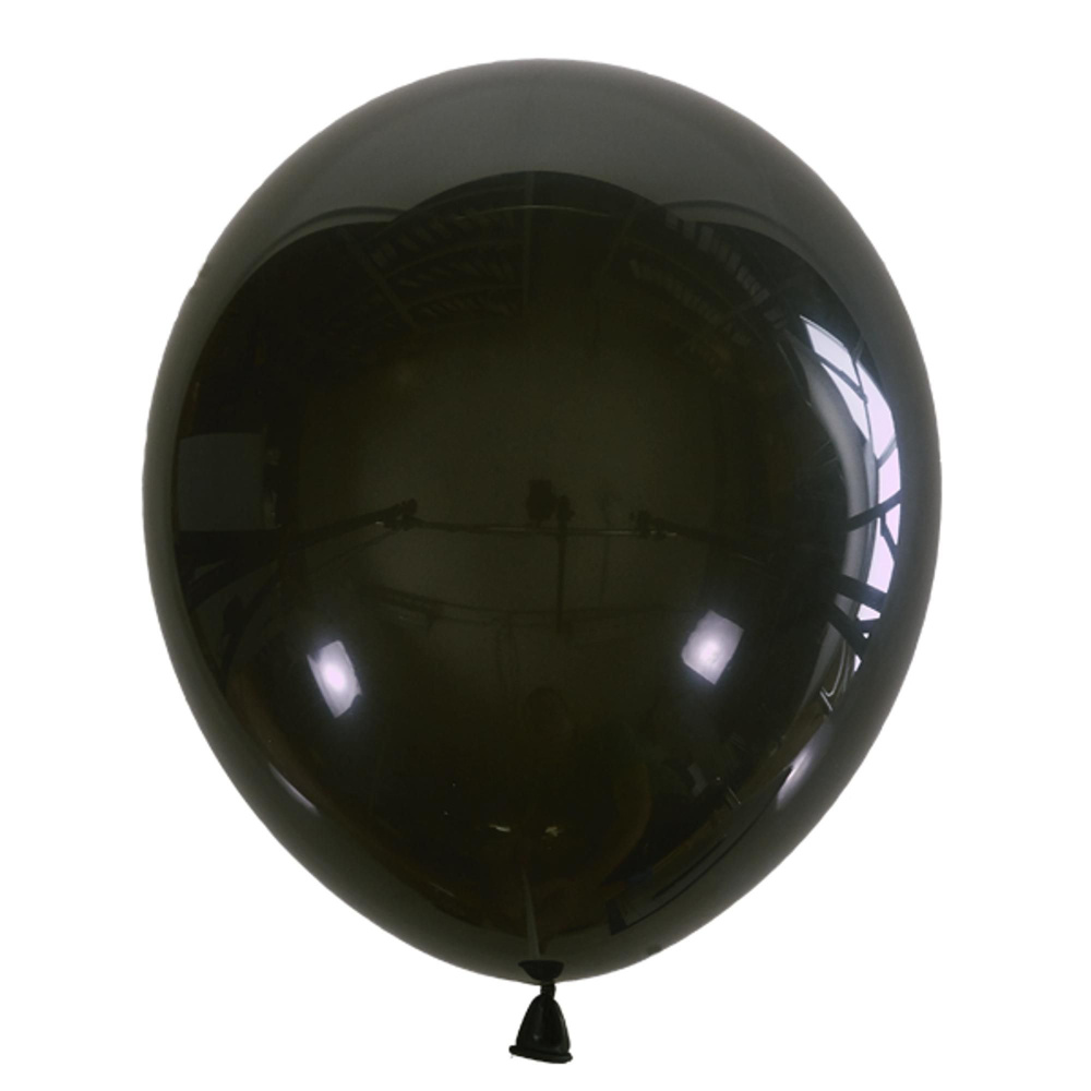 Воздушный шар 5"/13см Декоратор BLACK 048 100шт #1