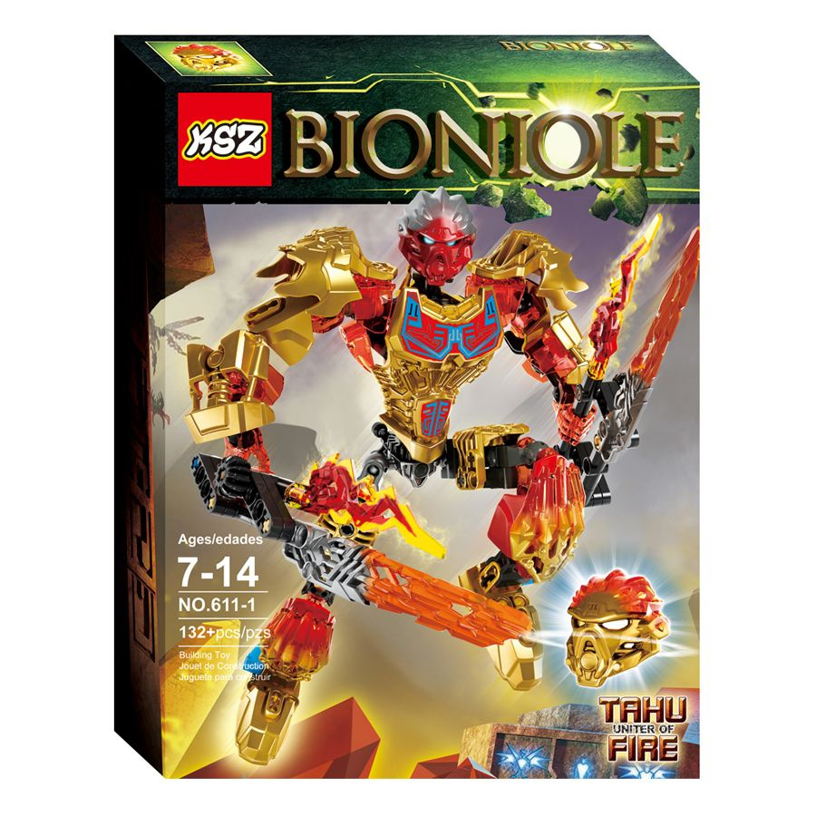 Сборная фигурка конструктор KSZ Bionicle: Таху - Объединитель Огня, 132 дет. (KZ_611-1) / совместим с #1