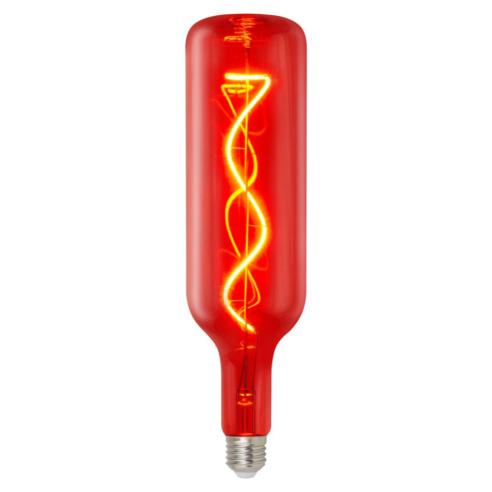 Лампа светодиодная Uniel E27 220-240 В 5 Вт декоративная 400 лм красный цвет света  #1