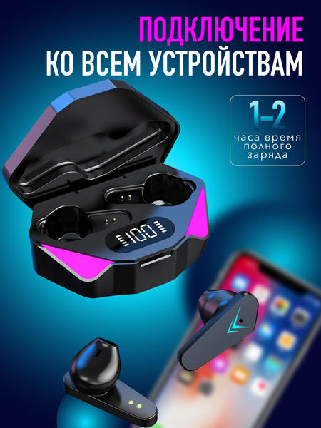 Наушники Внутриканальные беспроводные X15 TWS с микрофоном - купить по ...