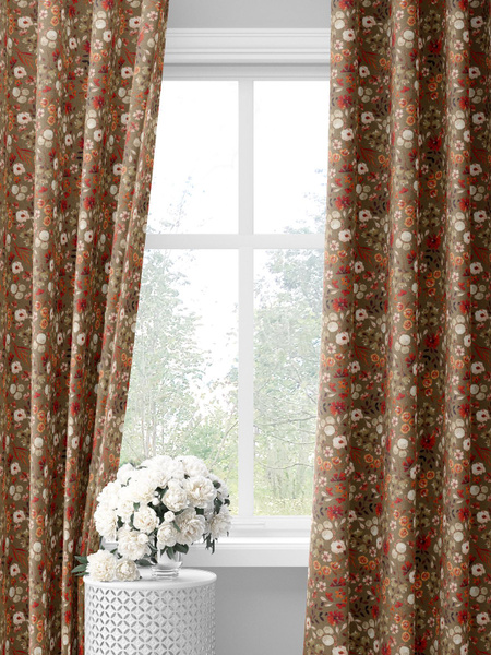 Комплект штор decoracion Цветочное ассорти , 275х290см, Полиэстер ...