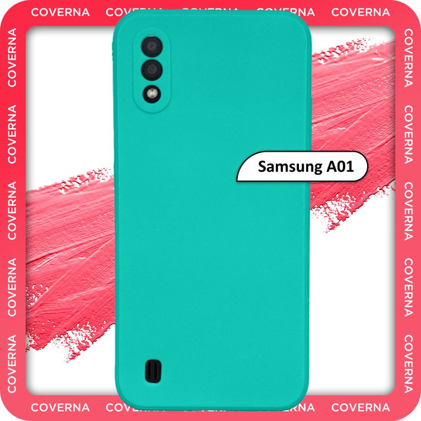 Чехол на Samsung A01 / для Самсунг А01, накладка с однотонной матовой ...