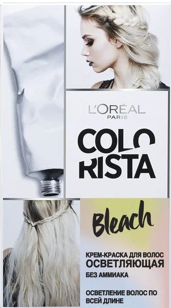 Крем-краска для волос осветляющая L'Oreal Colorista Bleach, осветление ...