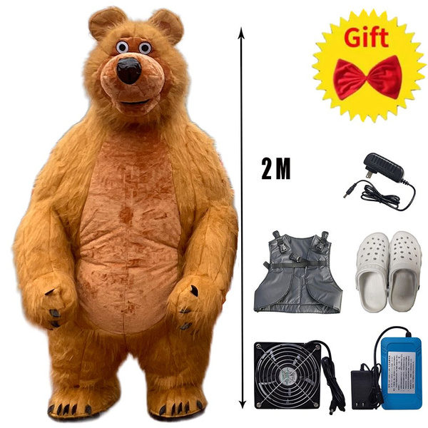 Карнавальный костюм, Маша и МедведьНадувной медведь,2M - купить по ...