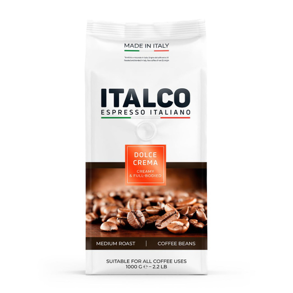 Кофе в зернах Italco Dolce Crema 1кг - купить с доставкой по выгодным ...